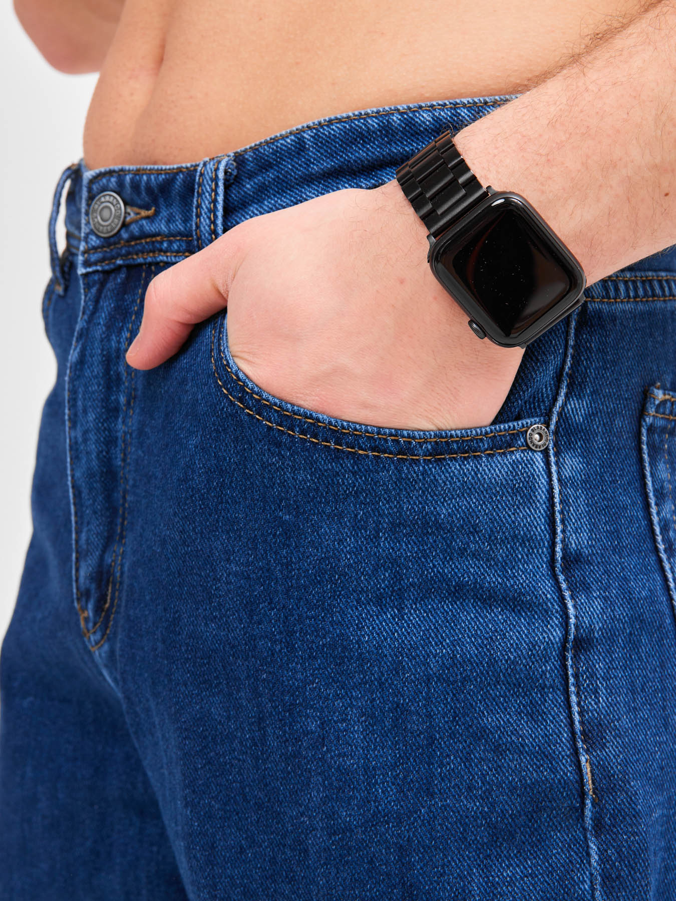 Джинсовые брюки широкие бананы Blabando BL-0190M (р.р. 29-38 / 8 шт. в упаковке)
