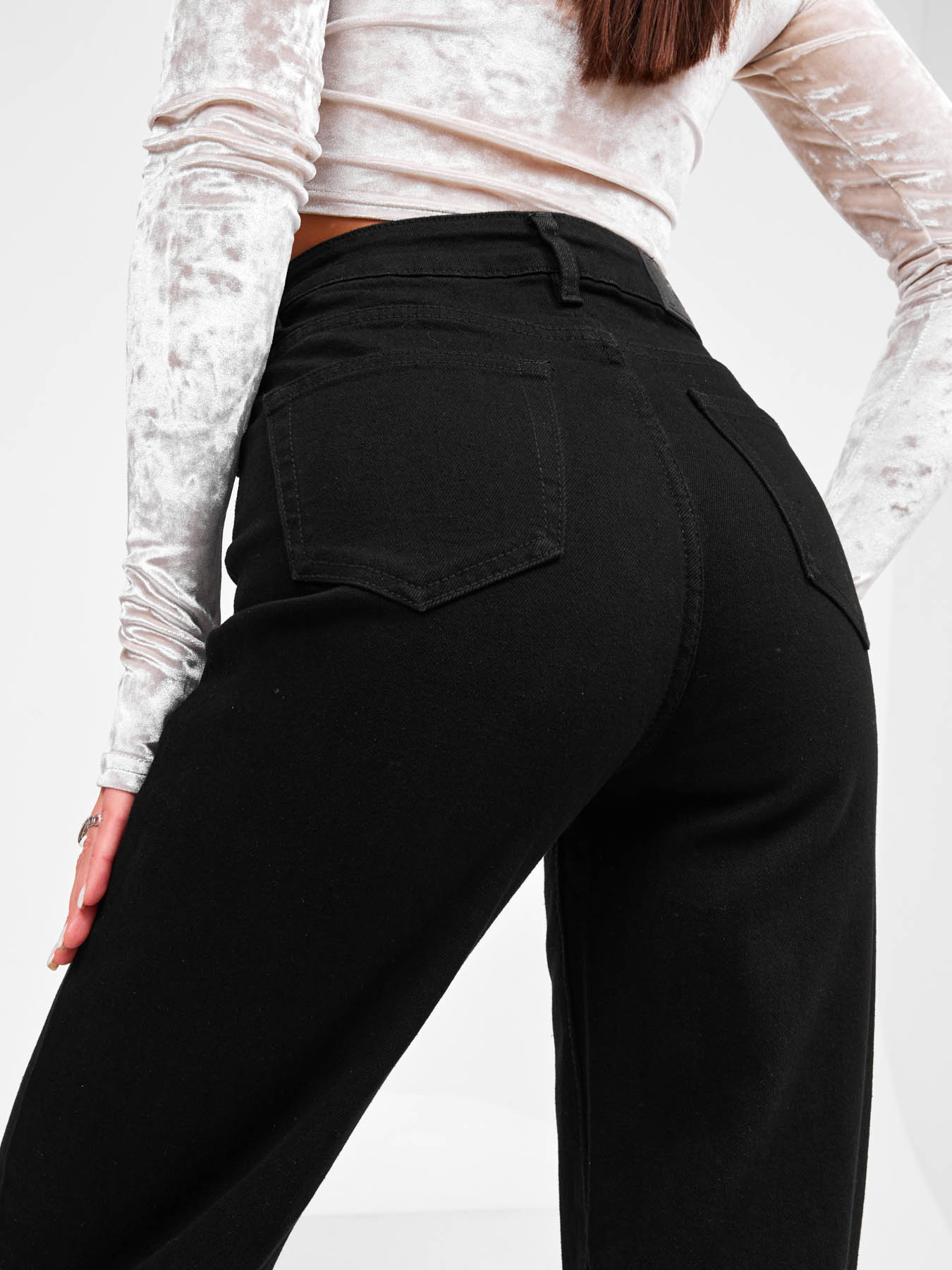 Джинсовые брюки широкие трубы Blabando BL-0196W (р.р. 25-29 / 5 шт в упаковке) Джинсовые брюки широкие трубы Blabando BL-0196W (р.р. 25-29 / 5 шт в упаковке)