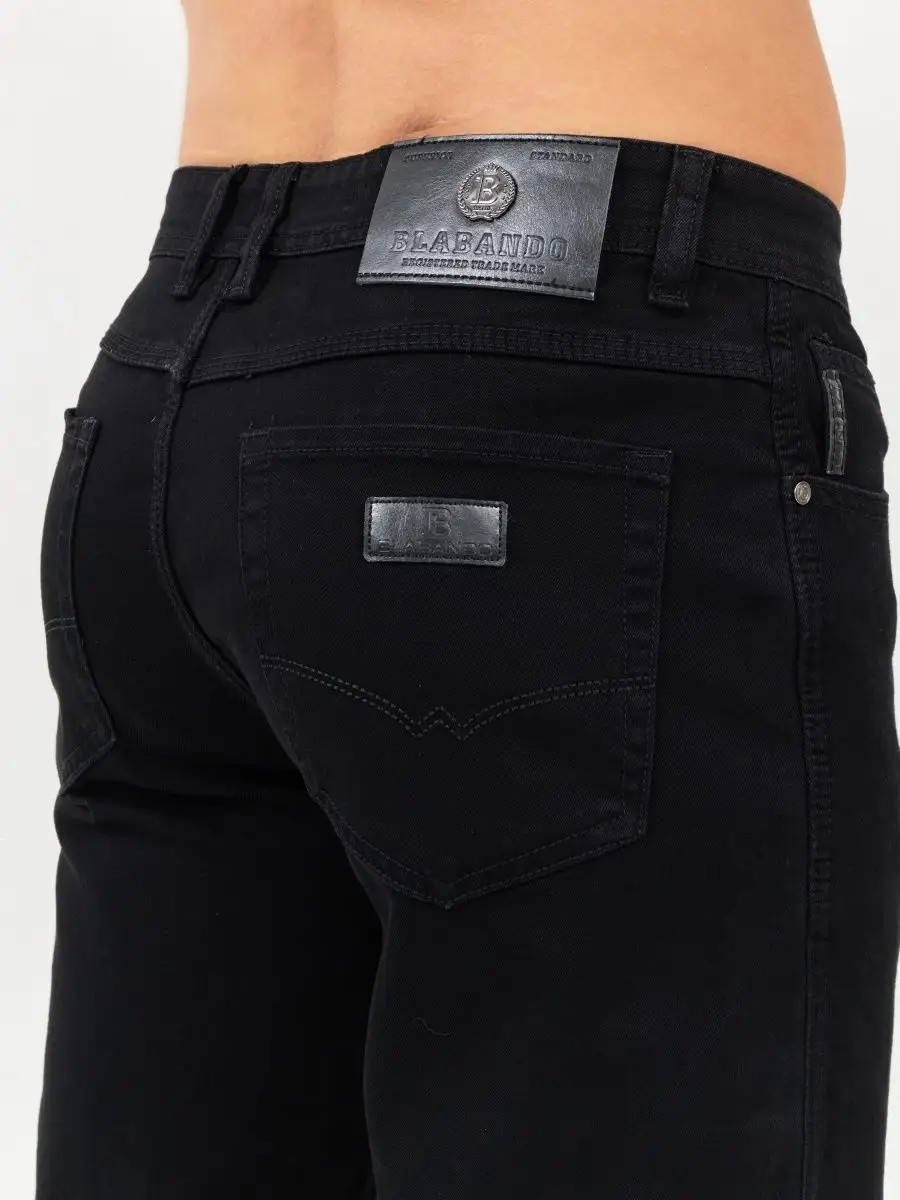 Джинсовые брюки прямые классические Blabando BL-97 (р.р 32-40 / 8 шт в упаковке)