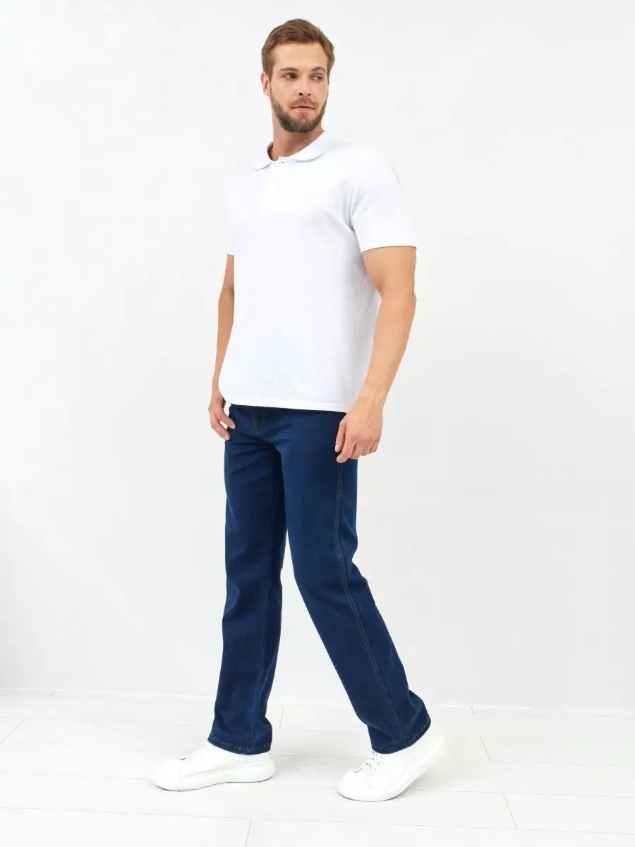 Джинсовые брюки прямые классические Blabando BL-96 (р.р. 32-40 / 8 шт в упаковке)