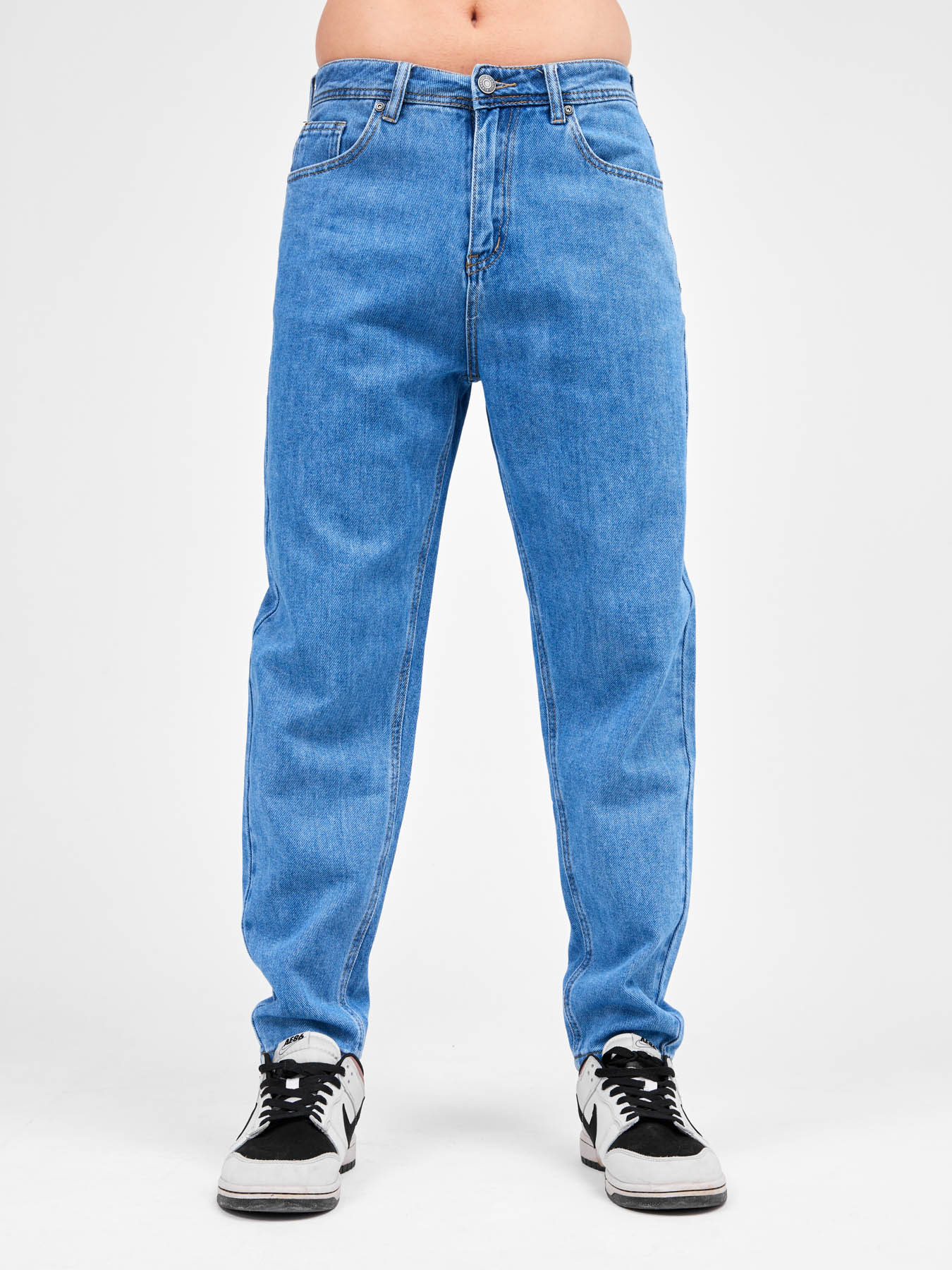 Джинсовые брюки широкие бананы Blabando BL-0189M (р.р. 29-38 / 8 шт. в упаковке)