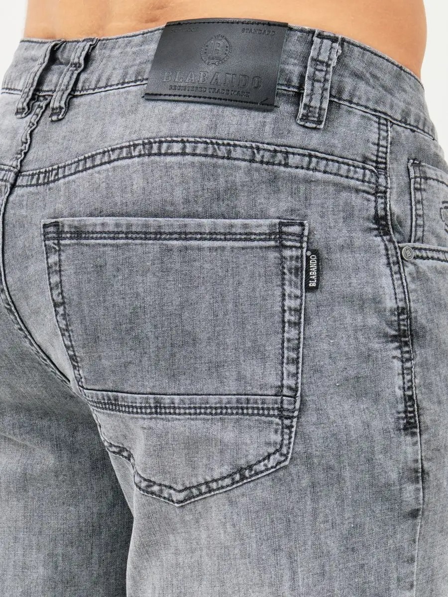 Джинсовые брюки прямые классические Blabando BL-0168 (р.р. 33-42 / 8 шт в упаковке)