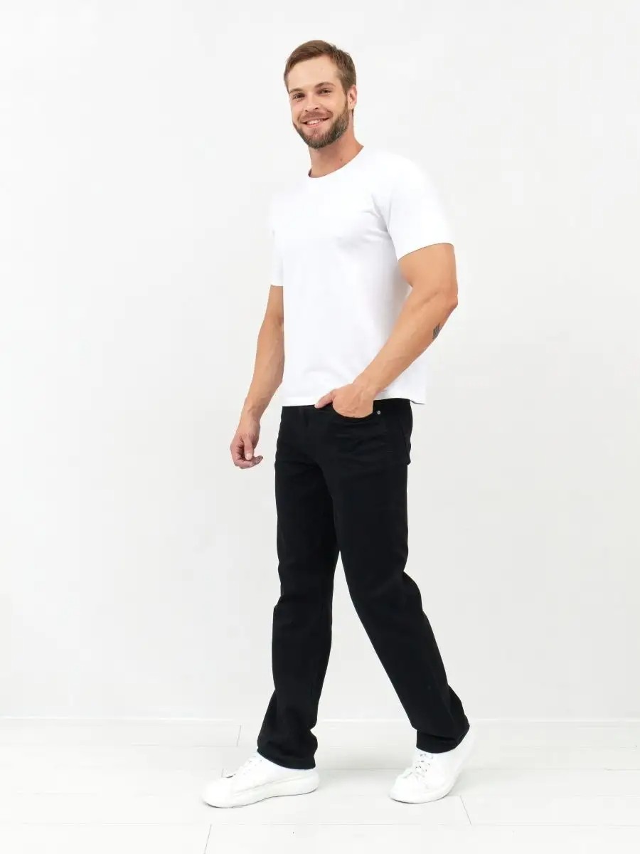 Джинсовые брюки прямые классические Blabando BL-97 (р.р 32-40 / 8 шт в упаковке)