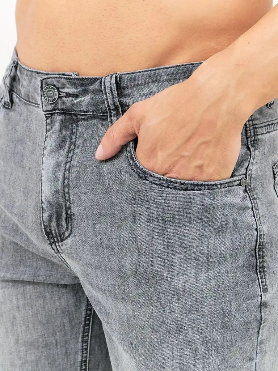 Джинсовые брюки прямые классические Blabando BL-0168 (р.р. 33-42 / 8 шт в упаковке)