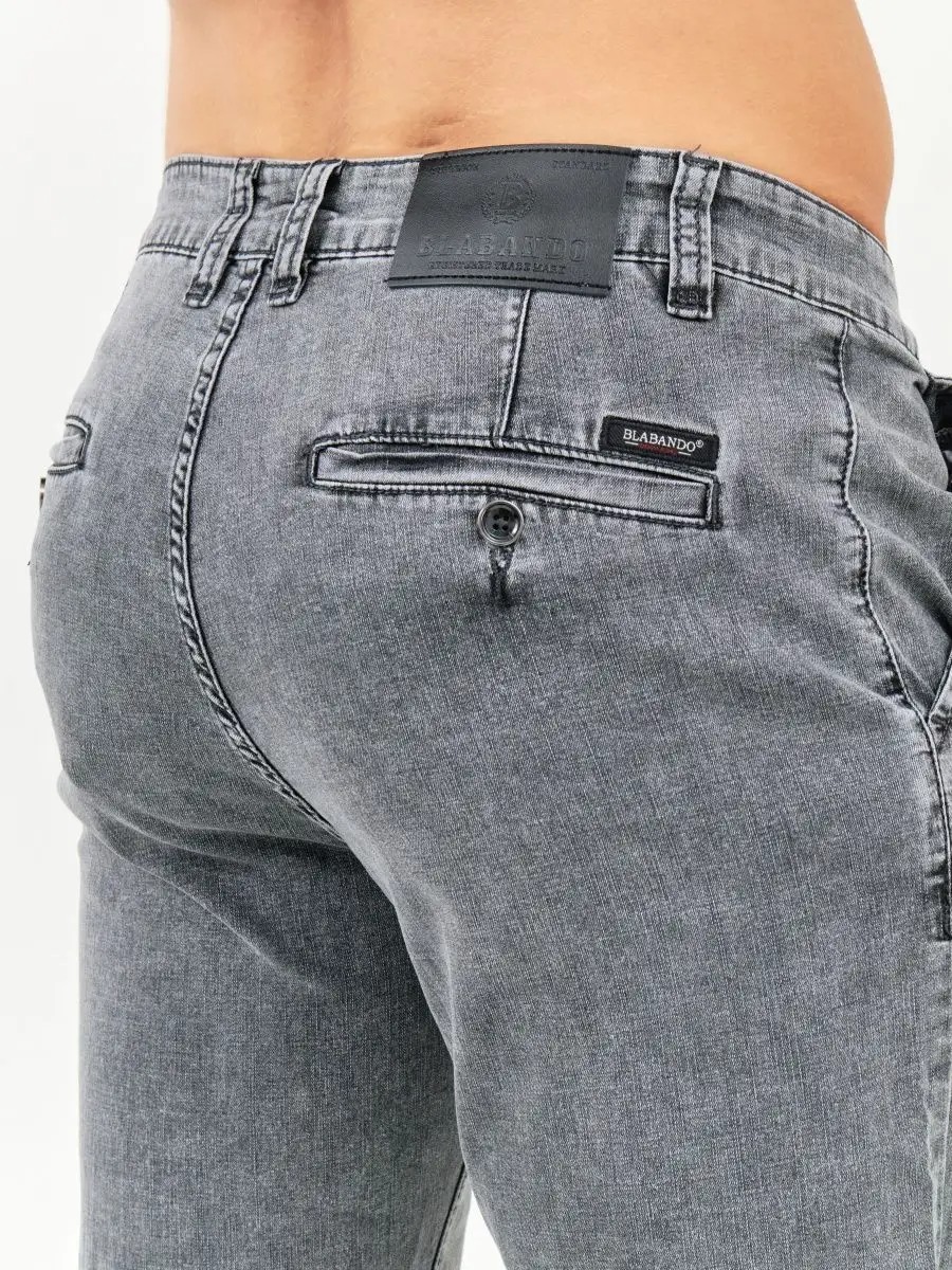 Джинсовые брюки прямые классические Blabando BL-0167 (р.р. 30-40 / 8 шт в упаковке)