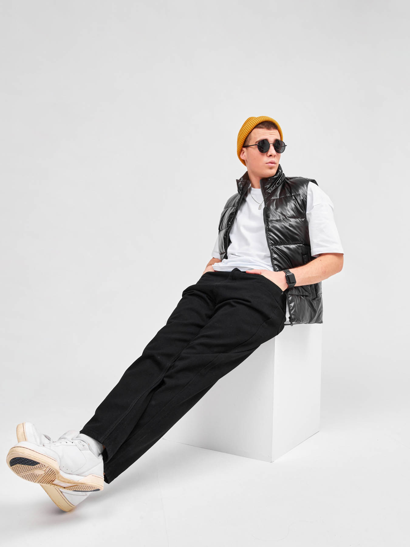 Джинсовые брюки широкие бананы Blabando BL-0192M (р.р. 29-38 / 8 шт. в упаковке)