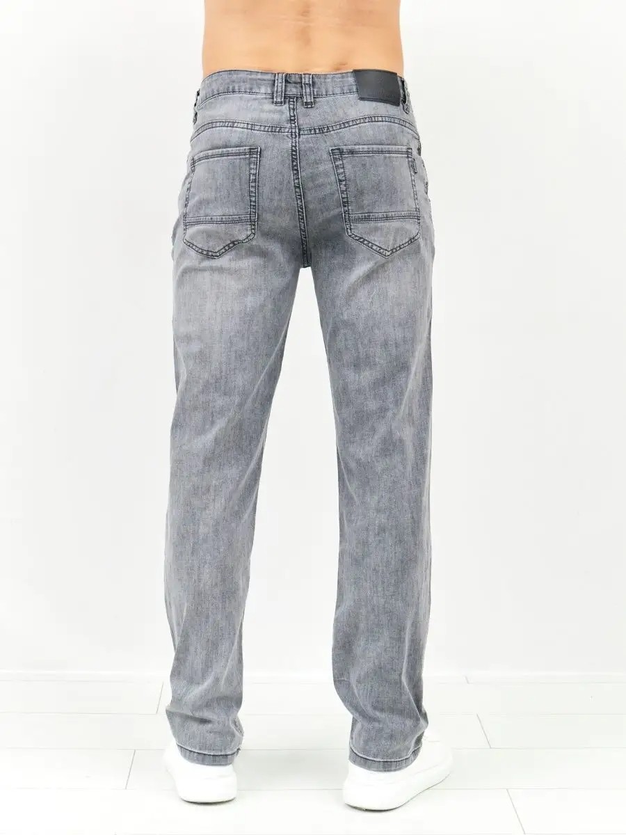 Джинсовые брюки прямые классические Blabando BL-0168 (р.р. 33-42 / 8 шт в упаковке)