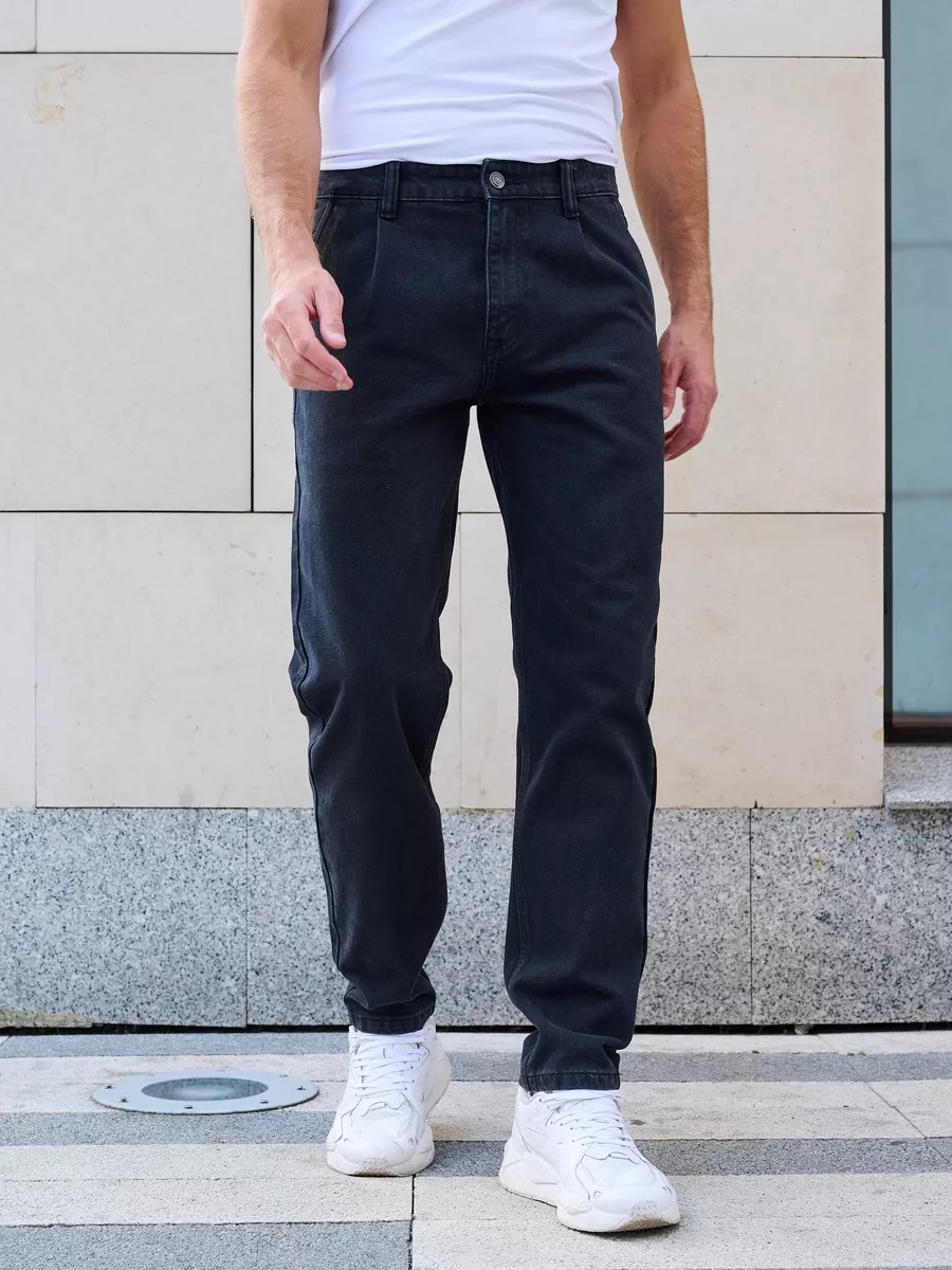 Джинсовые брюки широкие бананы Blabando BL-0155 (р.р. 29-38 / 8 шт. в упаковке)